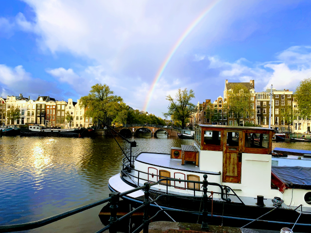 The Amstel Boat for SALE in the heart of Amsterdam